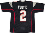 New England Patriots Doug Flutie Autographed Blue Jersey Beckett BAS Witness Stock #260076