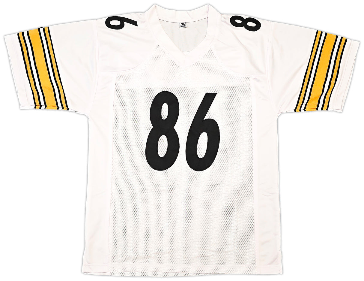 Pittsburgh Steelers Hines Ward Autographed White Jersey Beckett BAS Witness Stock #261911