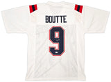 New England Patriots Kayshon Boutte Autographed White Jersey Beckett BAS Witness Stock #261914