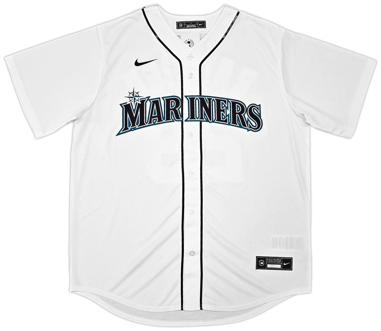 Seattle Mariners Cal Raleigh Autographed White Nike Jersey Size L Fanatics & MLB Holo Stock #261867