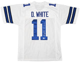 Dallas Cowboys Danny White Autographed White Jersey "SB XII Champs" Beckett BAS Witness Stock #261515
