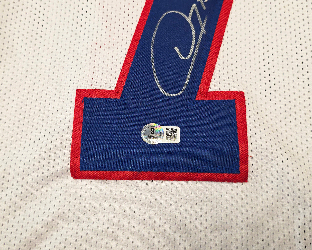Buffalo Bills Doug Flutie Autographed White Jersey Beckett BAS Witness Stock #260075