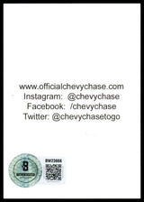 Chevy Chase Autographed Christmas Vacation Trading Card "Father Christmas" Beckett BAS QR Stock #261948