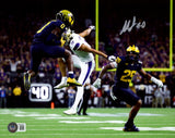 Mike Sainristil Autographed 8x10 Photo Michigan Wolverines Beckett BAS Witness Stock #261969