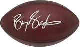 Barry Sanders Autographed Official NFL Leather Game Prepped Football Detroit Lions Beckett BAS QR Stock #260174