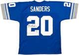Detroit Lions Barry Sanders Autographed Blue Authentic Mitchell & Ness 1996 NFL Legacy Throwback Jersey Size 44 Beckett BAS QR Stock #260157