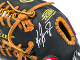 Ken Griffey Jr. Autographed Black Rawlings Heart of the Hide Signature Model Baseball Fielding Glove Seattle Mariners Beckett BAS Witness Stock #262142