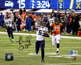 Malcolm Smith Autographed 8x10 Photo Seattle Seahawks SB XLVIII Interception Return Beckett BAS Witness Stock #262121