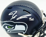 Jaxon Smith-Njigba Autographed Seattle Seahawks Blue Super Bowl LX Champions Logo Speed Mini Helmet Fanatics Holo Stock #262361