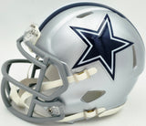 George Pickens Autographed Dallas Cowboys Silver Speed Mini Helmet JSA Witness Stock #262391