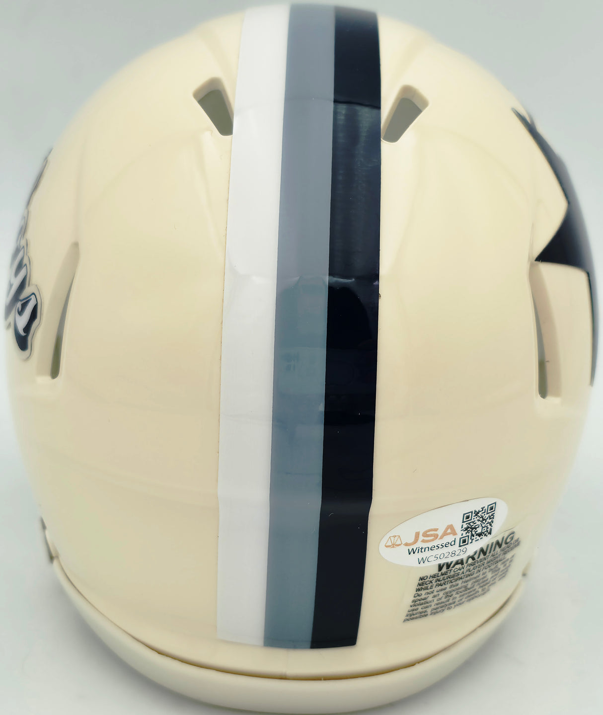 George Pickens Autographed Dallas Cowboys Cream Retro Speed Mini Helmet JSA Witness Stock #262392