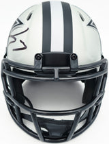 George Pickens Autographed Dallas Cowboys Silver Rave Speed Mini Helmet JSA Witness Stock #262393