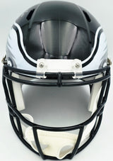 Jason Kelce Autographed Philadelphia Eagles Black 2022 Alternate On-Field Full Size Speed Replica Helmet PSA/DNA ITP Stock #262329