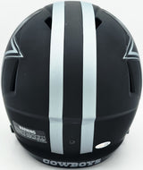 George Pickens Autographed Dallas Cowboys Eclipse Black Full Size Speed Replica Helmet JSA Witness Stock #262390