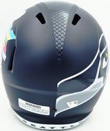 Jaxon Smith-Njigba Autographed Seattle Seahawks Blue Super Bowl LX Champions Logo Full Size Speed Replica Helmet Fanatics Holo Stock #262360