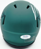 Jason Kelce Autographed Philadelphia Eagles Rave Green Speed Mini Helmet PSA/DNA ITP Stock #262331