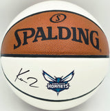 Kon Knueppel Autographed Official Spalding Charlotte Hornets White Logo Basketball Fanatics Holo Stock #262370