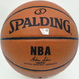 Kon Knueppel Autographed Official Spalding Charlotte Hornets White Logo Basketball Fanatics Holo Stock #262370
