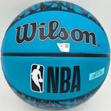 Kon Knueppel Autographed Charlotte Hornets Purple Graffiti Logo Basketball Fanatics Holo Stock #262374