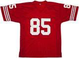 San Francisco 49ers Mike Wilson Autographed Red Jersey "4X SB Champs!" Beckett BAS QR Stock #261847