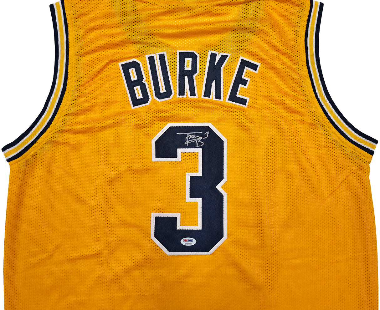 Michigan Wolverines Trey Burke Autographed Yellow Jersey PSA/DNA Stock #261451