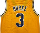 Michigan Wolverines Trey Burke Autographed Yellow Jersey PSA/DNA Stock #261451