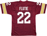 Boston College Eagles Doug Flutie Autographed Red Jersey Beckett BAS Witness Stock #260077