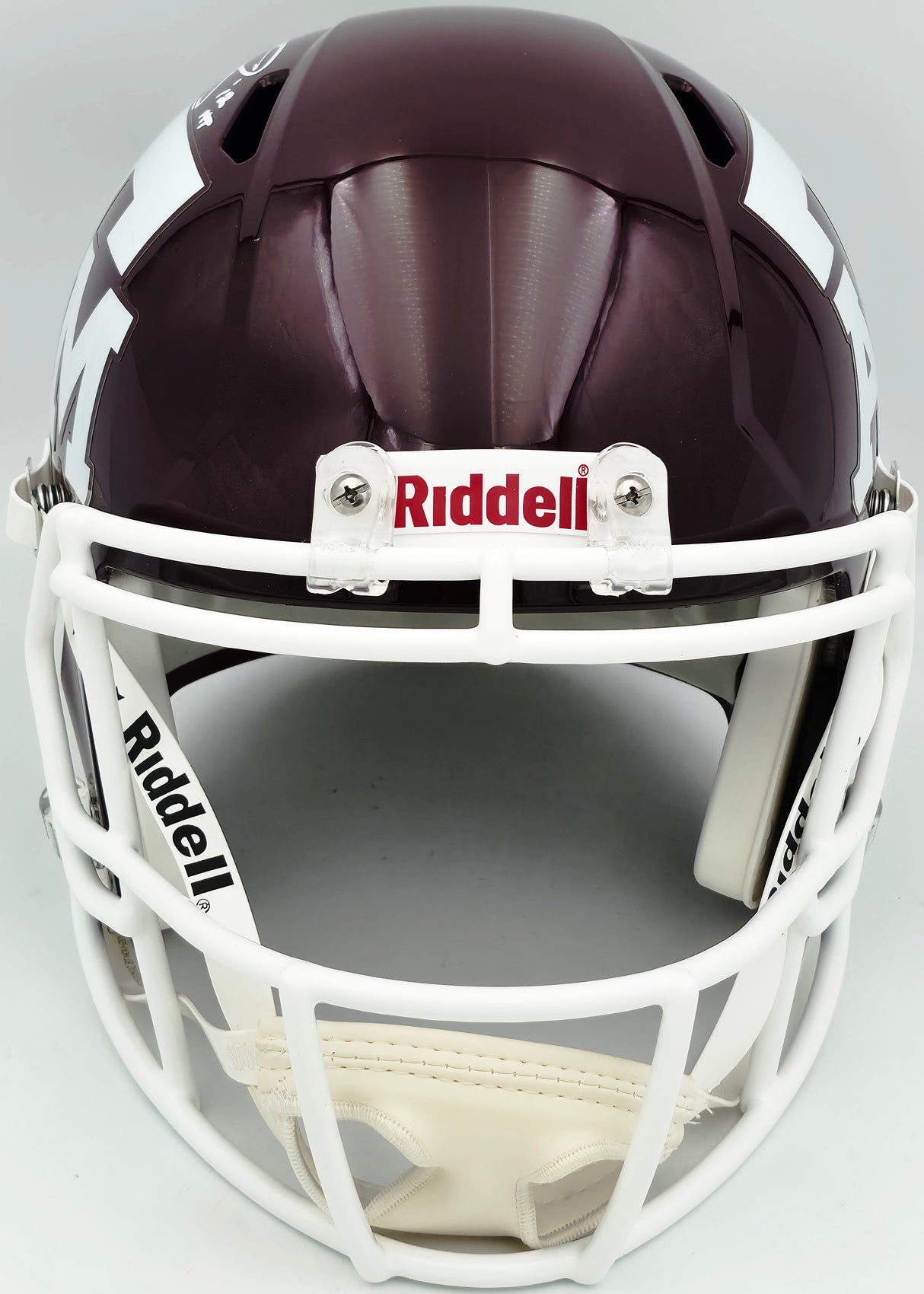 Johnny Manziel Autographed Texas A&M Aggies Maroon 2020 Full Size Speed Replica Helmet "12 HT" Beckett BAS Witness Stock #261979