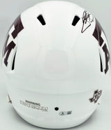 Johnny Manziel Autographed Texas A&M Aggies White Full Size Speed Replica Helmet "12 HT" Beckett BAS Witness Stock #261982
