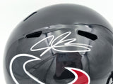 Andre Johnson Autographed Houston Texans Blue 2024 Full Size Speed Replica Helmet Beckett BAS Witness Stock #262068