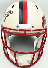 Andre Johnson Autographed Houston Texans Cream Retro Full Size Speed Replica Helmet Beckett BAS Witness Stock #262070