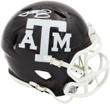 Johnny Manziel Autographed Texas A&M Aggies Maroon Speed Mini Helmet Beckett BAS Witness Stock #262060