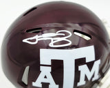 Johnny Manziel Autographed Texas A&M Aggies Maroon Speed Mini Helmet Beckett BAS Witness Stock #262060