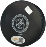 Jaromir Jagr Autographed Official Pittsburgh Penguins Logo Hockey Puck JSA Witness Stock #262093