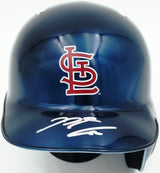 Nolan Arenado Autographed St. Louis Cardinals Chrome Blue Mini Helmet Fanatics & MLB Holo Stock #262985