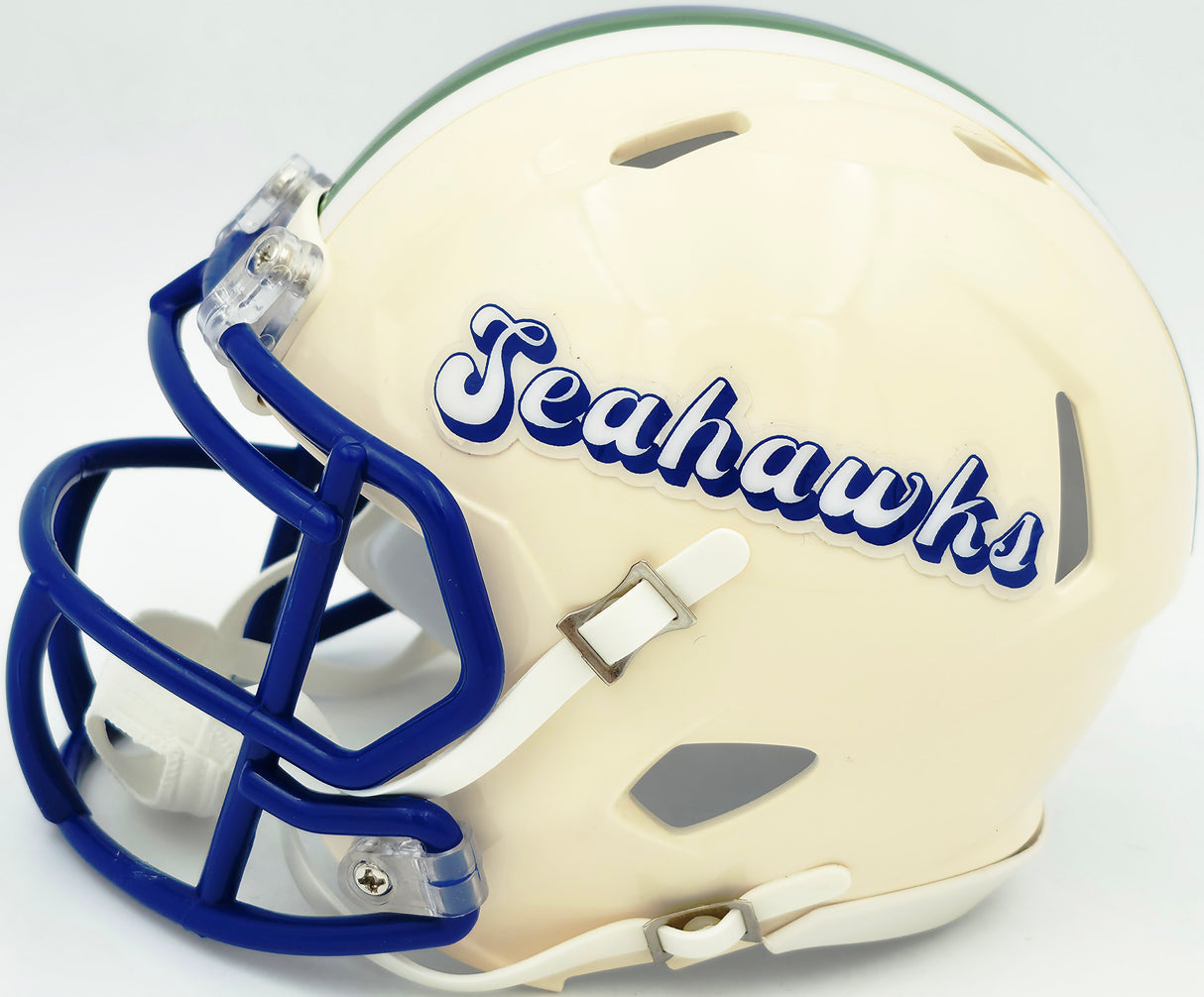 Grey Zabel Autographed Seattle Seahawks Cream Retro Speed Mini Helmet MCS Holo Stock #263032