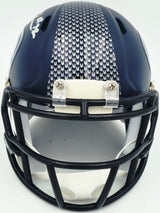 Abraham Abe Lucas Autographed Seattle Seahawks Blue Speed Mini Helmet MCS Holo Stock #263034