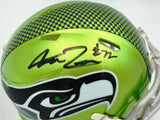 Abraham Abe Lucas Autographed Seattle Seahawks Flash Green Speed Mini Helmet MCS Holo Stock #263036