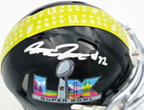 Abraham Abe Lucas Autographed Seattle Seahawks Black Super Bowl LX Logo Speed Mini Helmet MCS Holo Stock #263037