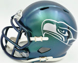 Abraham Abe Lucas Autographed Seattle Seahawks Rivalries Speed Mini Helmet MCS Holo Stock #263038