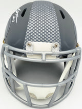 Tory Horton Autographed Seattle Seahawks Slate Gray Speed Mini Helmet MCS Holo Stock #263041