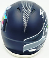 Tory Horton Autographed Seattle Seahawks Blue Super Bowl LX Champions Logo Speed Mini Helmet MCS Holo Stock #263046