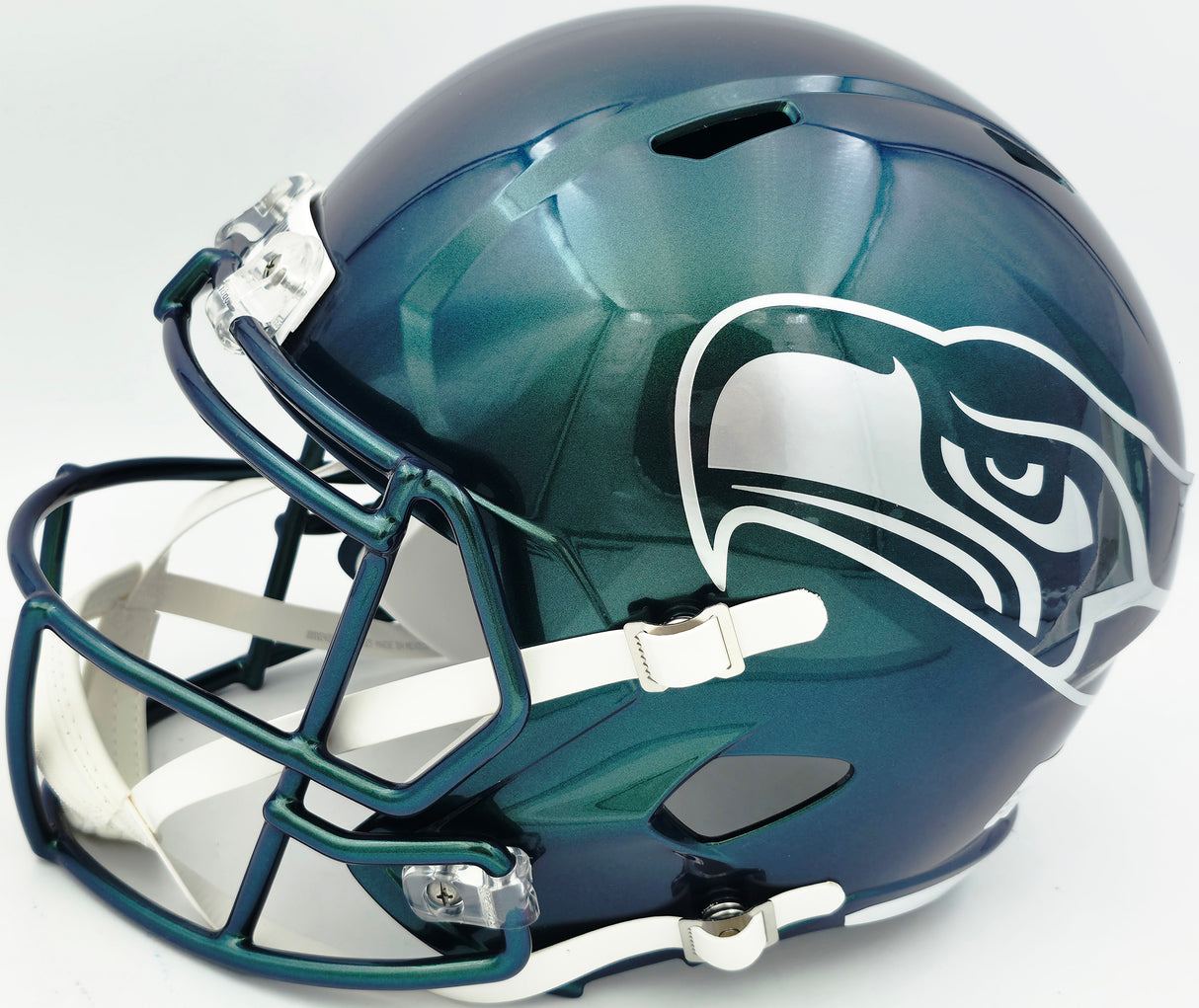 Leonard Williams Autographed Seattle Seahawks Full Size Rivalries Speed Helmet Beckett BAS Witness Stock #262963