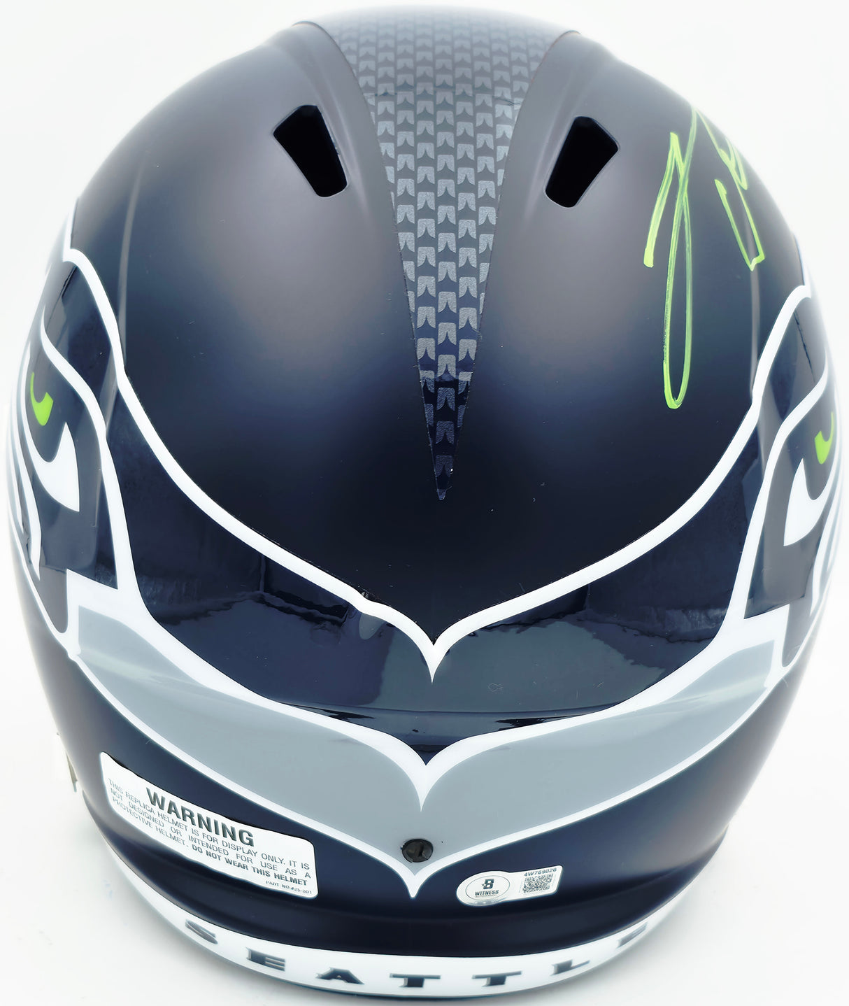 Leonard Williams Autographed Seattle Seahawks Blue Full Size Speed Replica Helmet Beckett BAS Witness Stock #262966