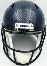 Leonard Williams Autographed Seattle Seahawks Blue Full Size Speed Replica Helmet Beckett BAS Witness Stock #262967