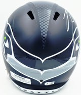Leonard Williams Autographed Seattle Seahawks Blue Full Size Speed Replica Helmet Beckett BAS Witness Stock #262967