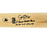 Cody Bellinger Autographed Blonde WS Logo Louisville Slugger Bat Los Angeles Dodgers "I Bleed Dodger Blue, 2020 WS Champs" Fanatics & MLB Holo Stock #263027