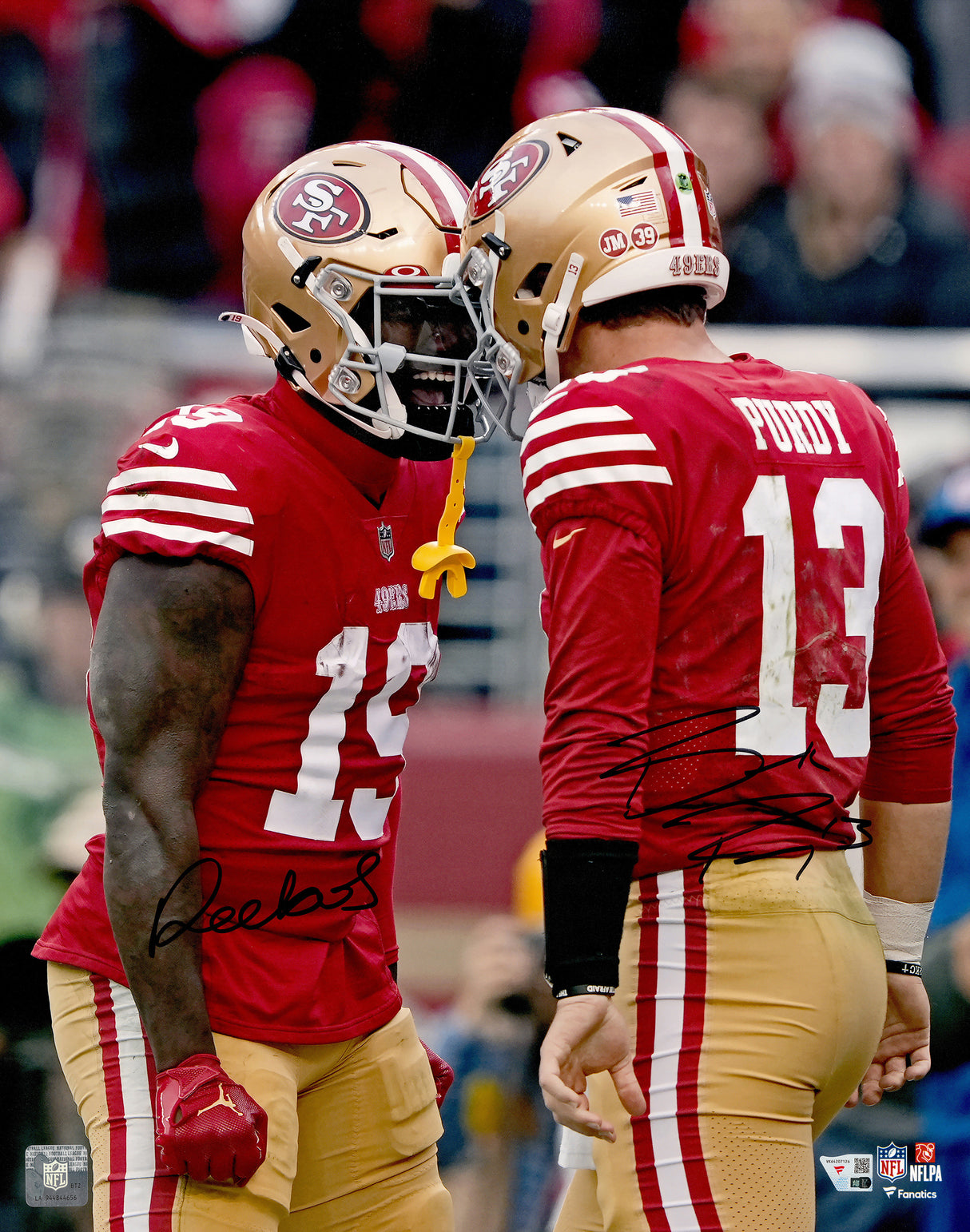 Brock Purdy & Deebo Samuel Autographed 16x20 Photo San Francisco 49ers Fanatics Holo Stock #263015