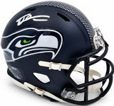 Tory Horton Autographed Seattle Seahawks Blue Speed Mini Helmet MCS Holo Stock #263045