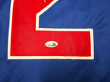 1980 Team USA Mike Eruzione Autographed Blue Jersey JSA Witness Stock #262979